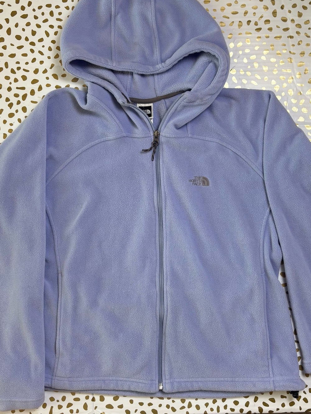 The North Face Lavender Full-Zip Hooded Fleece Jacket